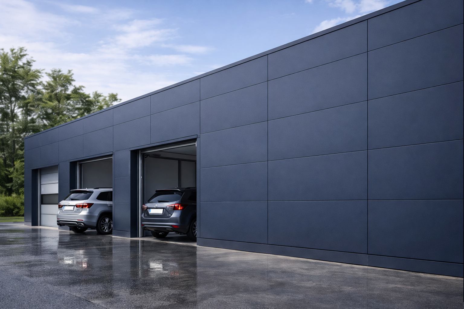 Сервисное помещение из стеновых панелей